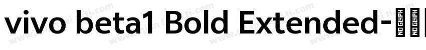 vivo beta1 Bold Extended字体转换